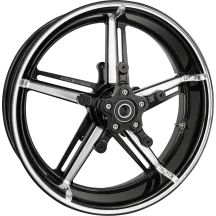 Kit de rueda delantera Factory 24 — 18x5.5, negro mecanizado