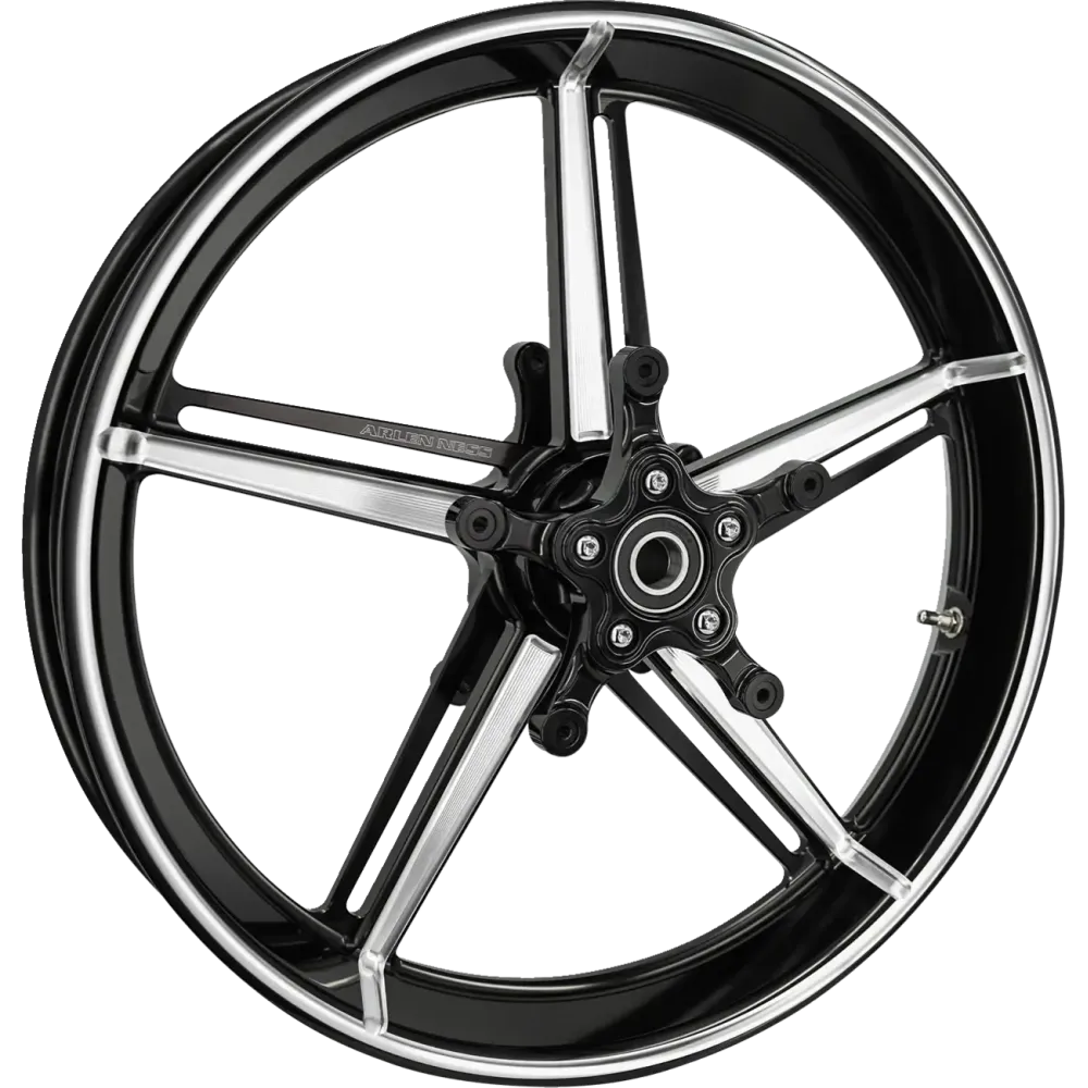 Kit de rueda delantera Factory 24 — 21x3.5, doble disco, negro maquinado