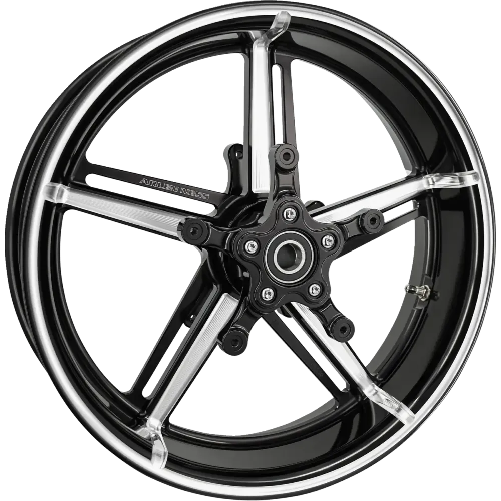 Kit de rueda delantera Factory 24 — 21x5.5, negro mecanizado