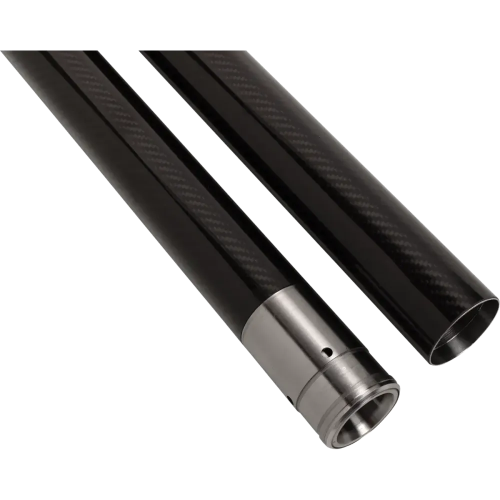 Tubos de horquilla — 49 mm de diámetro, 603,25 mm de longitud, negro