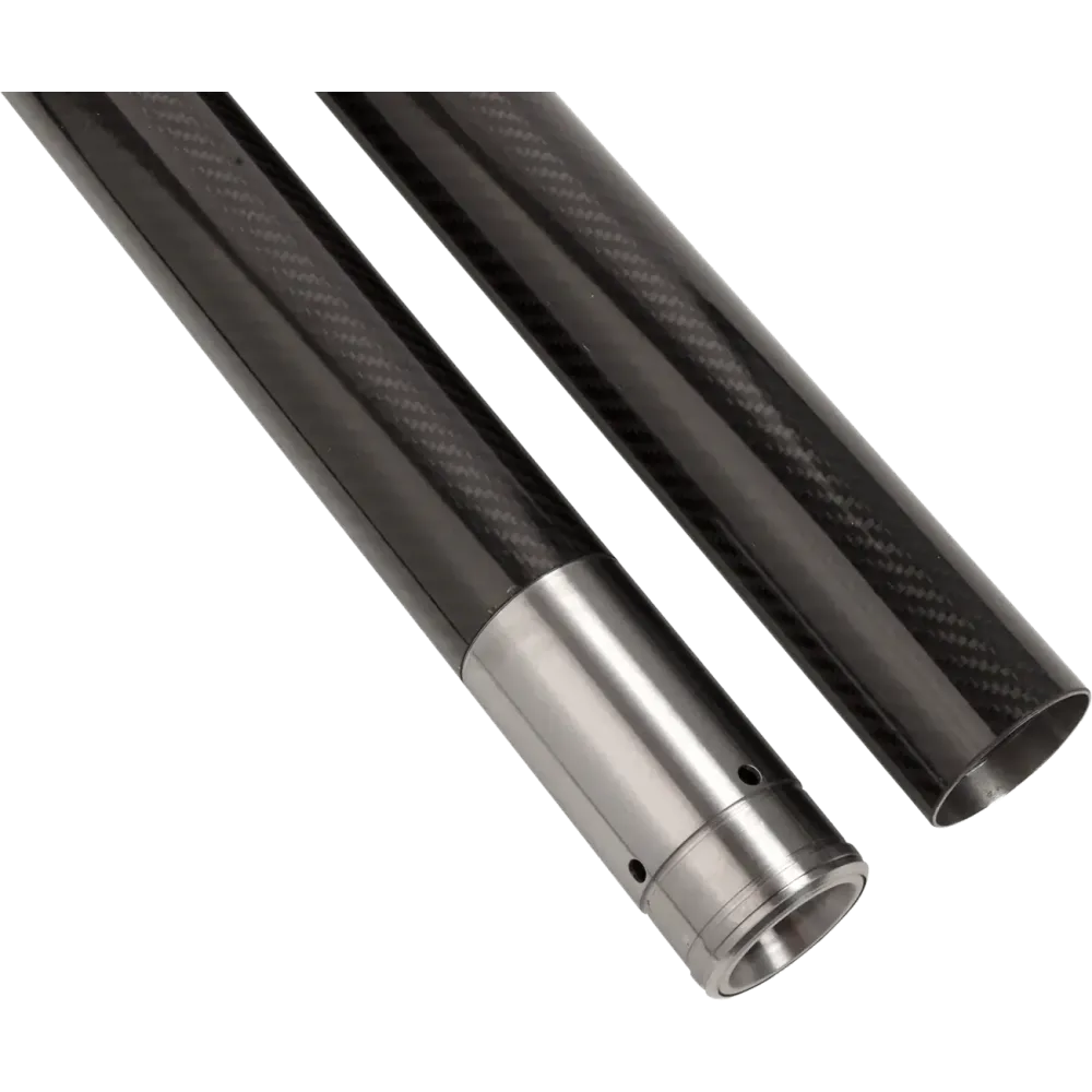 Tubos de horquilla — 49.00 mm (1.93"), 606.43 mm (23.88"), Negro