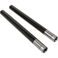 Tubos de horquilla — 49.00 mm diámetro, 581.03 mm longitud, Negro