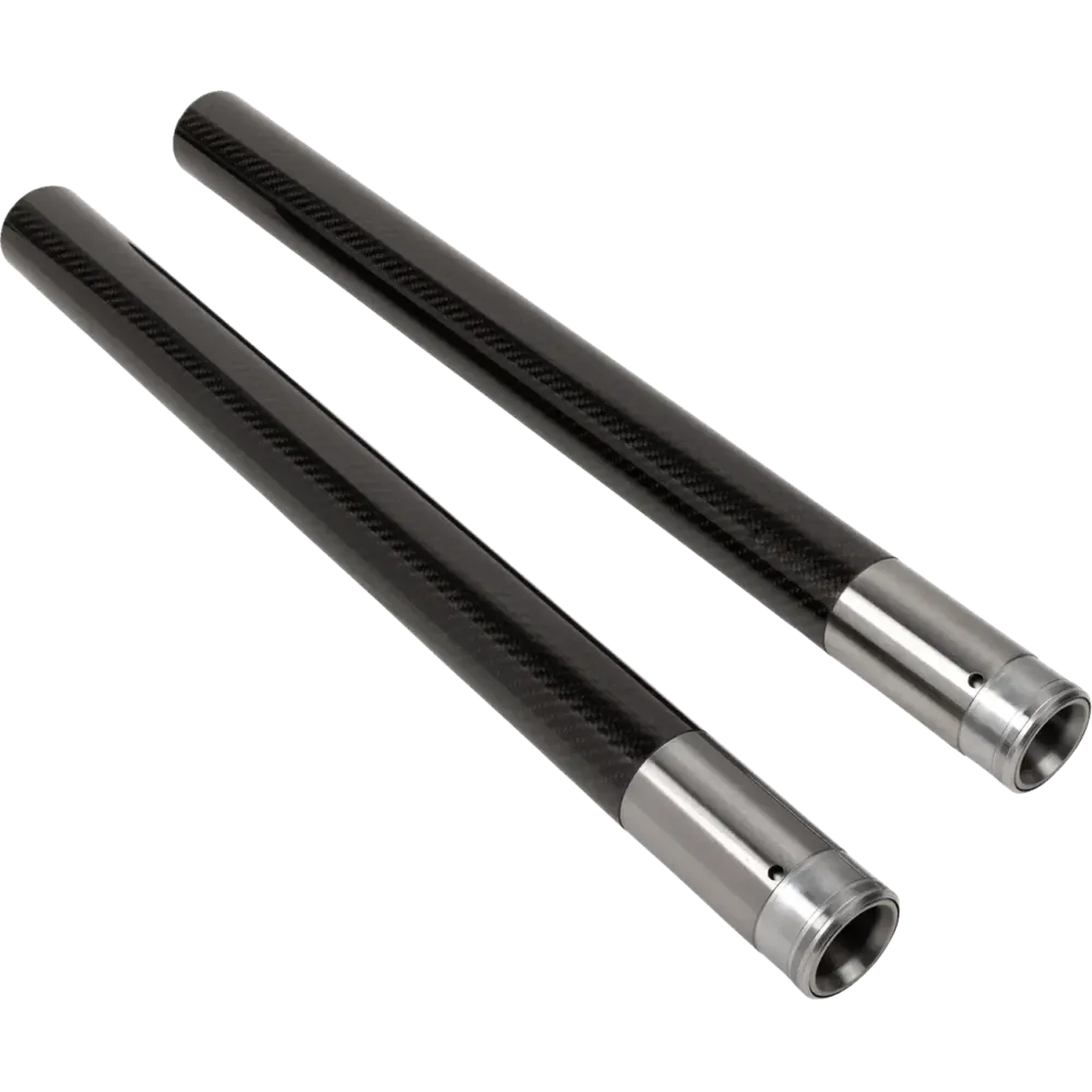 Tubos de horquilla — 49.00 mm diámetro, 581.03 mm longitud, Negro