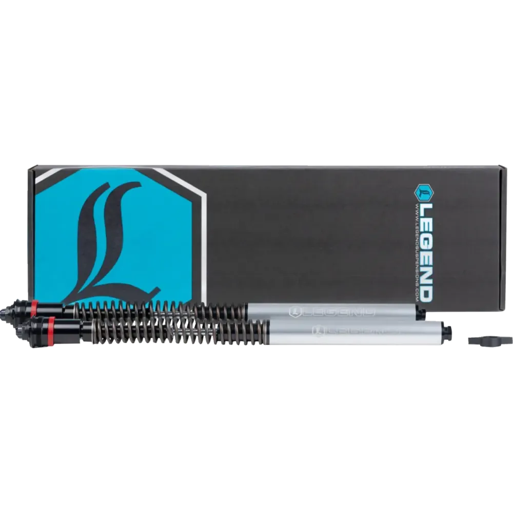 Sistema de suspensión delantera Legend AXEO Performance — 47 mm (1.85"), longitud estándar, negro anodizado