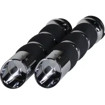 Puños Edge — ajuste 25.4 mm (1"), cromado