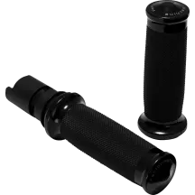 Empuñaduras Contour Color — 25,4 mm (1") manillar, Negro anodizado