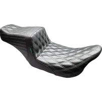 Tailwhip Seat — 2-Up, Black with Green stitching