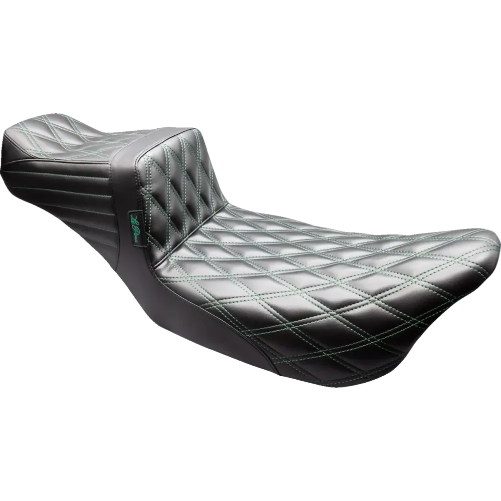 Asiento Tailwhip Daddy Long Legs — 6 in de respaldo, 11-1/2 in de ancho de asiento, 2 plazas, Negro/Verde