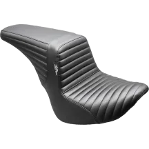 Kickflip Upfront Seat — 10-1/2" driver width, 6" passenger width, Black