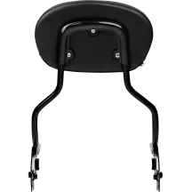 3-Point Sissy Bar Pad Bracket — 6.5" x 4", Black