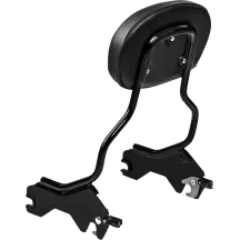 3-Point Sissy Bar Pad Bracket — 6.5" x 4", Black