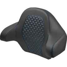 Dragon Scale Tour Pak Backrest Pad — Tour-Pak® fit, Black, Blue