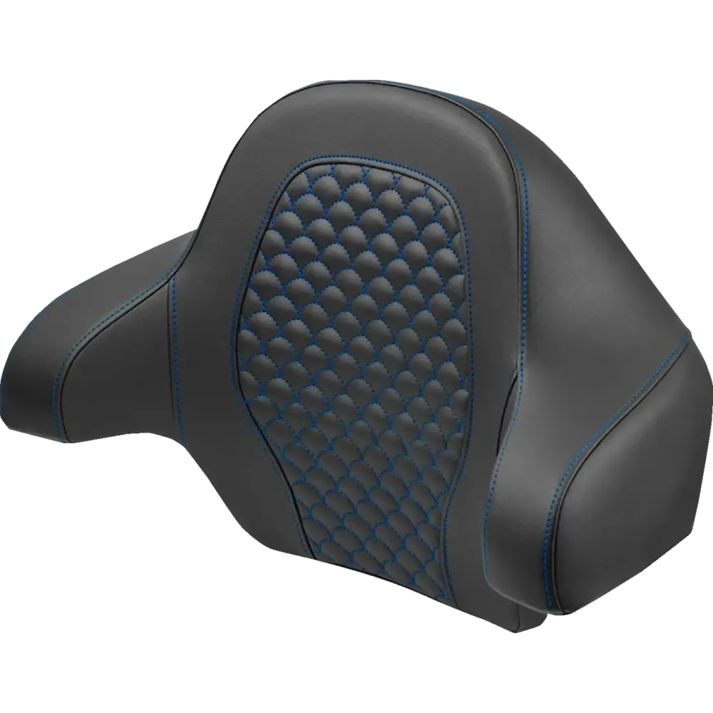 Dragon Scale Tour Pak Backrest Pad — Tour-Pak® fit, Black, Blue