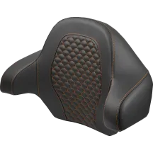 Dragon Scale Tour Pak Backrest Pad — Tour-Pak fit, Black/Orange