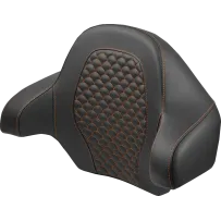 Dragon Scale Tour Pak Backrest Pad — Tour-Pak fit, Black/Orange