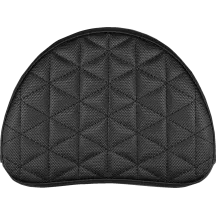 Mini Contour Sissy Bar Pad — 25.5 cm x 20.5 cm, fits late model H-D Touring & M8 Softail three-hole uprights
