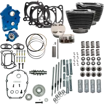 128\" Power Package — 128\" displacement, bore 4.250\", stroke 4.500\", Black Granite