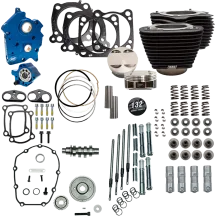 132" Power Package for M8 — 4-1/2" stroke, 4.32" bore, 11.0:1 compression, Wrinkle Black