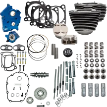 132" Power Package for M8 — 4-1/2" stroke, 4.32" bore, 11.0:1 compression, Wrinkle Black