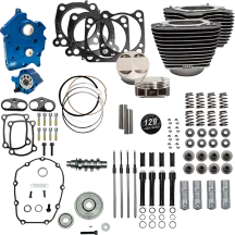 129" Power Package for M8 — 4.32" bore, 4-3/8" stroke, Highlighted Fins