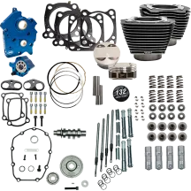 132" Power Package for M8 — 4-1/2" stroke, 4.32" bore, Black Granite