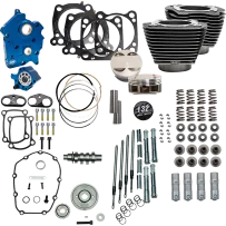 132" Power Package for M8 — 4-1/2" stroke, 4.32" bore, Black Granite