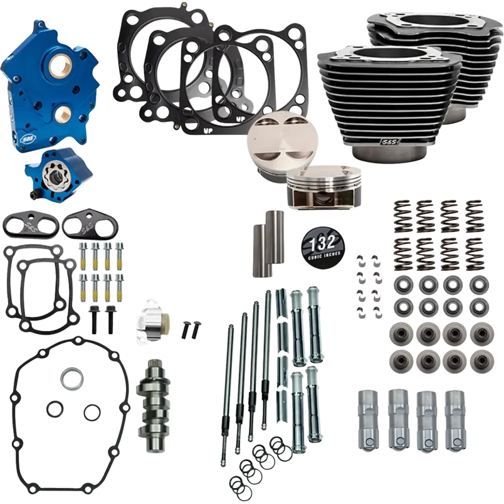 132" Power Package for M8 — 4.32" bore, 4.5" stroke, 11.0:1 compression