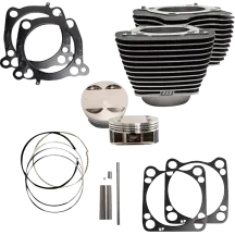 Cylinder Kit — 4.25" bore, 4.5" stroke, 128 cu in, Wrinkle Black