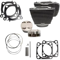 Cylinder Kit — 4.25" bore, 4.5" stroke, 128 cu in, Wrinkle Black