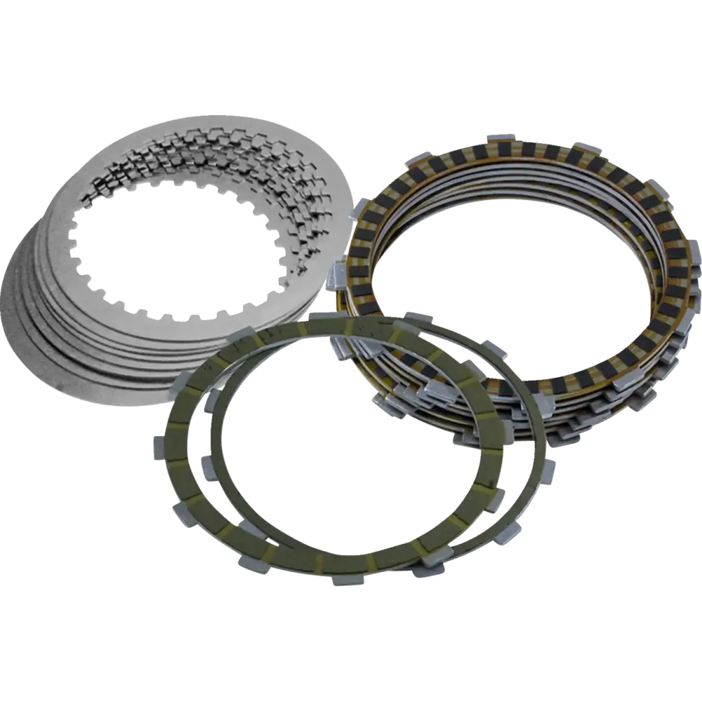 Clutch Kit — Carbon fiber friction plates, steel drive plate