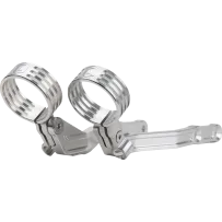 REVO ARC Billet Remote Reservoir External Mounts — Remote reservoir, Pair, Clear