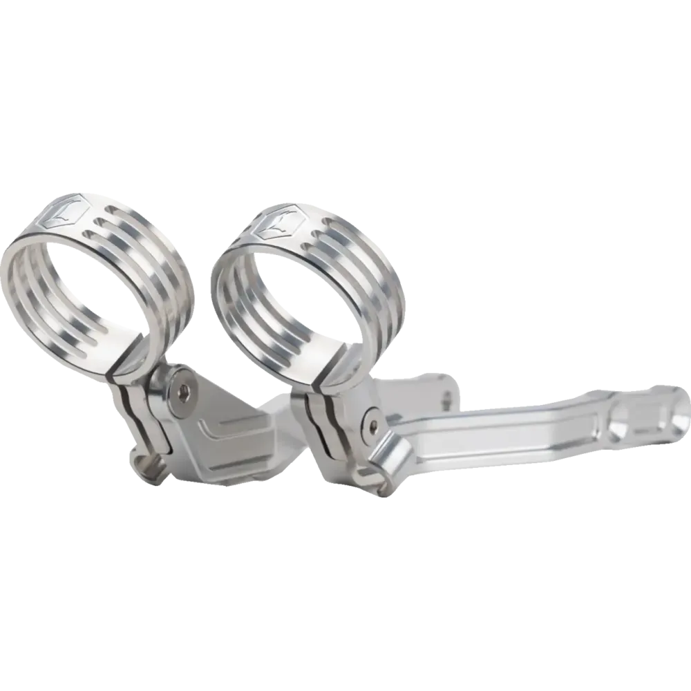 REVO ARC Billet Remote Reservoir External Mounts — Remote reservoir, Pair, Clear