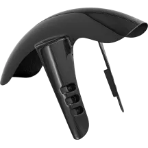 Guardabarros delantero Qualifier de fibra de carbono de 19" — negro, brillante