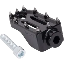 Pedal de freno Aggressor — 3.25" x 1.675", compatible solo con Adjustable Bagger Brake Arm, negro