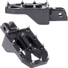 Reposapiés Aggressor — 57 mm de largo, 8,89 cm de ancho, montaje delantero, par