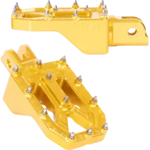 Aggressor Reposapiés — 57 mm (2-1/4"), 8.89 cm (3-1/2"), montaje delantero, Oro