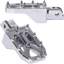 Estriberas Aggressor — 57 mm, par, montaje delantero, cromo