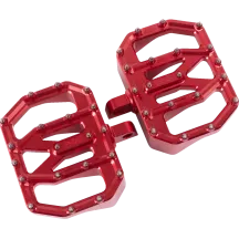 Reposapiés Mini Aggressor — 12,1 cm, 89 mm, rojo anodizado