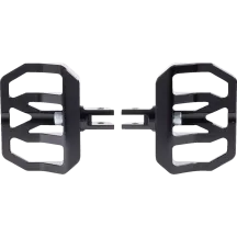 Reposapiés Mini Aggressor — delantero, 12.1 cm (4-3/4"), 89 mm (3-1/2"), negro anodizado