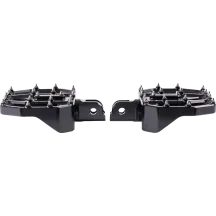 Reposapiés Mini Aggressor — delantero, 12.1 cm (4-3/4"), 89 mm (3-1/2"), negro anodizado