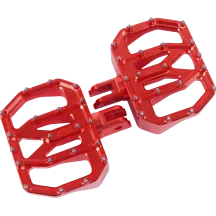 Mini Aggressor Reposapiés — delanteros, 12,1 cm × 89 mm, Rojo anodizado