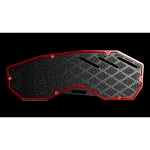 Reposapiés — Negro, rojo, atornillable