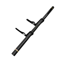 Barra protectora para motocicleta — Negro, Aluminio, montaje atornillado