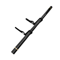 Barra protectora para motocicleta — Negro, Aluminio, montaje atornillado