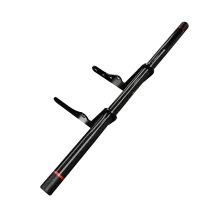 Barra protectora para motocicleta — Negro, montaje atornillado