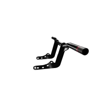 Barra protectora para motocicleta — Negro, montaje atornillado