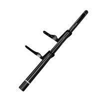 Barra de protección para motocicleta — Montaje en chasis atornillado, negro