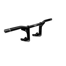 Barra de protección para motocicleta — Montaje en chasis atornillado, negro