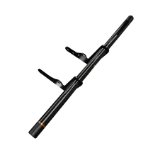 Barra de protección para motocicleta — montaje al chasis, fijación atornillada, negra