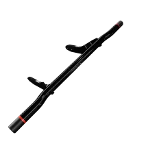 Barra de protección para motocicleta — Negro, montaje atornillado